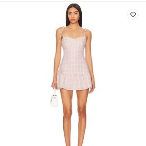 WORN ONCE Amanda Uprichard Champagne Romper in Pennington Tweed